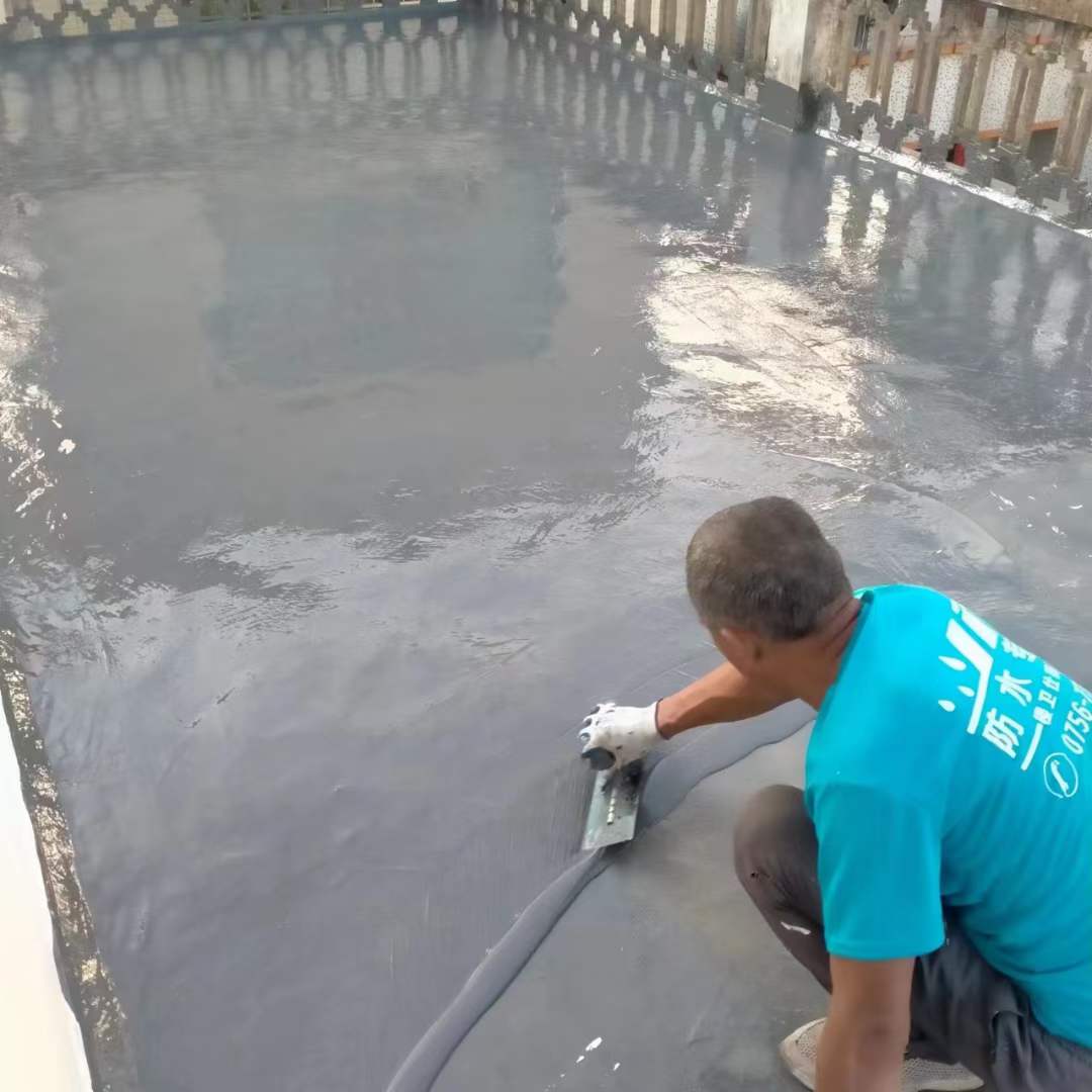 手工聚脲屋面防水施工过程